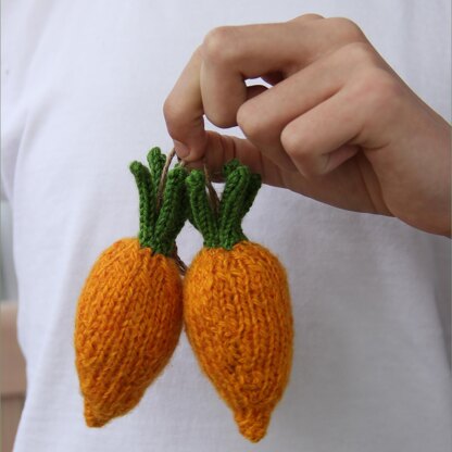 Mini Knitted Carrot Pattern, Beginner Friendly Toy, Easter Decor (PDF Pattern)
