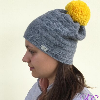 Cappellino con PomPom Modello per Uncinetto