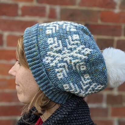 Mosaic Snowflake Hat