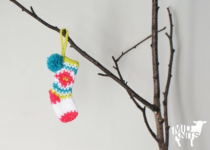 Fair Isle Mini-Stocking Ornament (2015036)