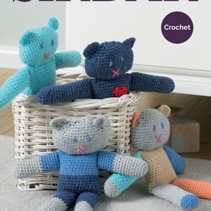 Crochet Teds in Sirdar Snuggly DK - 5200 - Downloadable PDF