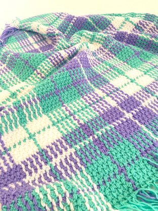 Tartan / Plaid Crochet Blanket