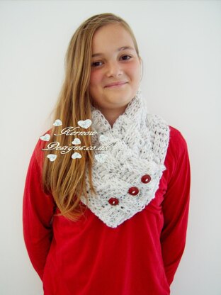 Basket Weave Collar Scarf