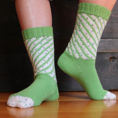 Banksia Spiral Socks