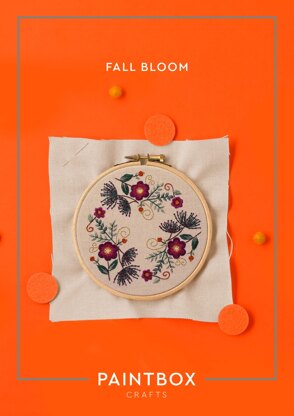 Paintbox Crafts Fall Bloom Embroidery Pattern - Downloadable PDF