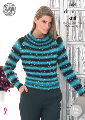 Sweaters in King Cole Galaxy DK - 4109 - Downloadable PDF