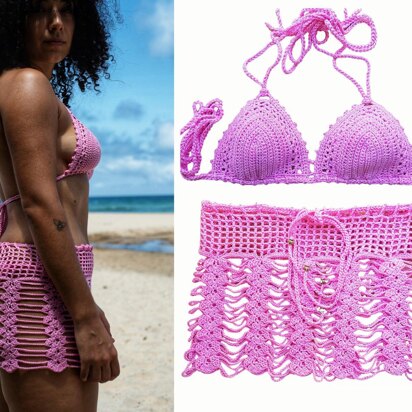 "Aphrodite" Bikini Bra & Skirt