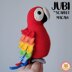 Jubi the Scarlet Macaw Parrot Amigurumi Bird Pattern