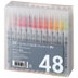 ZIG Kuretake ZIG Clean Color Real Brush Markers 48/Pkg - 478594