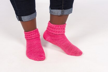 Pink Rose Socks