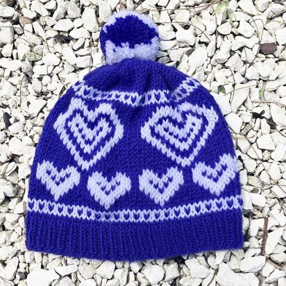 Hearts Hat For Little Ones