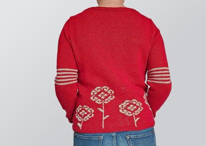 Intarsia sweater Jule