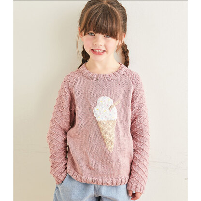Sirdar 2573 Ice Cream Sweater in Snuggly 100% Cotton PDF