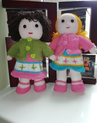 Knitted dolls