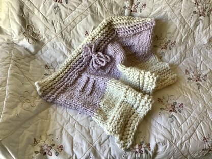 Lavender Lamb Baby Blanket