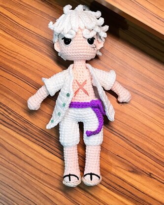 Luffy Gear 5 Crochet Pattern