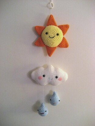 Happy Weather Mobile Amigurumi Pattern