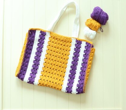 Reversible Carry all Crochet Tote Bag