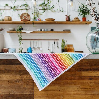 Chevron Rainbow Blanket