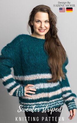 Striped chunky knit sweater