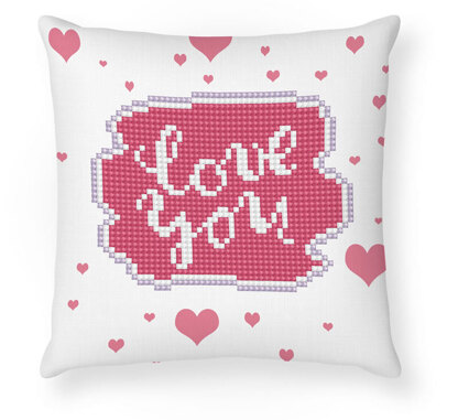 Diamond Dotz Mini Pillow - Love You Diamond Painting Kit