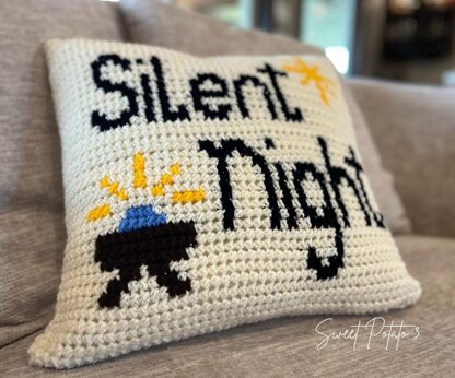 Silent Night Pillow Cover
