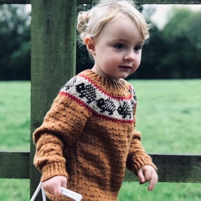 Textured Jumper With Hedgehog Yoke