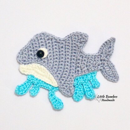 Whale and Dolphin Applique