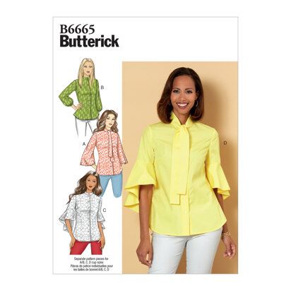 Butterick Misses' Top B6665 - Sewing Pattern