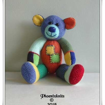 Harlequin Bear - knitting pattern