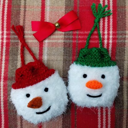 Snowman Chocolate Bauble Bags