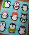 Christmas Penguin Corner to Corner Blanket