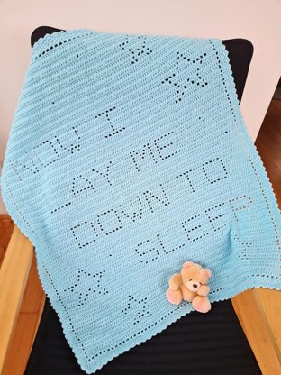 Now I lay me down to sleep Filet Blanket