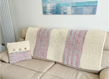 Beginner Cushion Cover and Throw