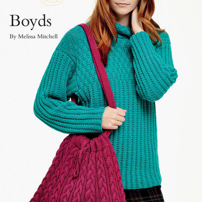 Boyds Shoulder Bag in Rowan Pure Wool Worsted - knitting pattern