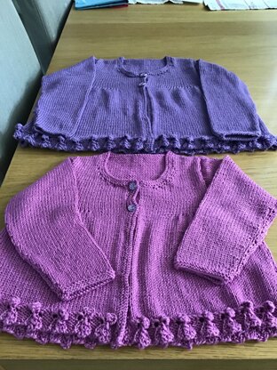 Little cardigans for big sister and little sister