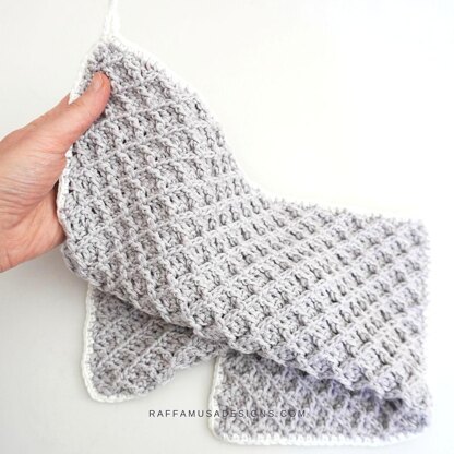 C2C Waffle Stitch Dishcloth