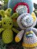 Space Collection crochet Astronaut Alien Spaceship Rocket amigurumi set