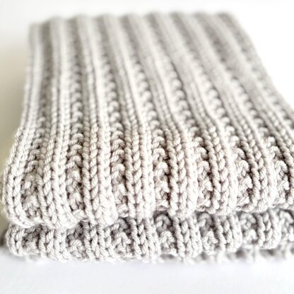 'Beaded Rib Scarf' Pattern