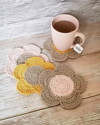 Flower Power Coasters - 5 Petals