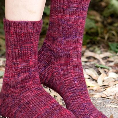 Pizzicato Pinstripe Socks - knitting pattern