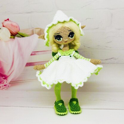 Amigurumi doll, crochet fairy doll, amigurumi fairy, Fairy Jade
