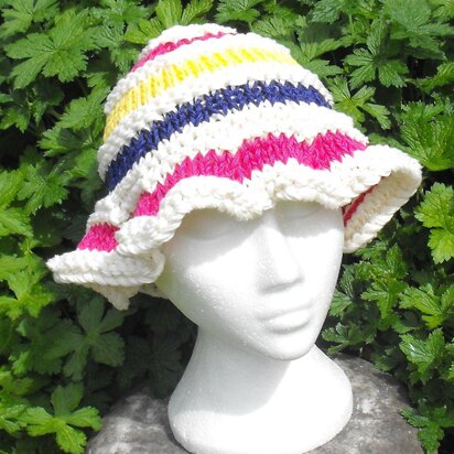 Superfast Sun Hat Knitting Pattern - Madmonkeyknits