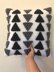 Equilateral two direction triangles cushion cover