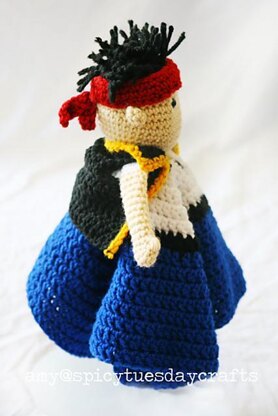 Pirate Captain Blanket Buddy pattern