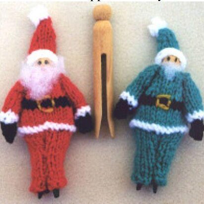 Clothespin Santas