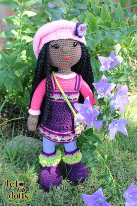 Crochet Doll Pattern, Amigurumi doll pattern, Large doll, 21"/53cm, Brenda