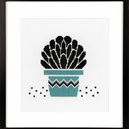 Vervaco Counted Cross Stitch Kit: Succulent 1 - 19 x 17cm