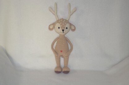 Bambi deer amigurumi doll