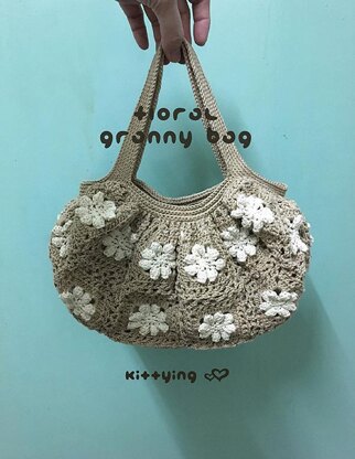 Floral Granny Square Handbag